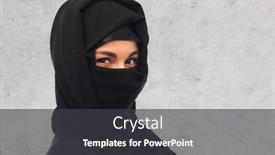  Presentation with woman muslim - Cool new PPT layouts with religious-and-people-concept-close backdrop and a  colored foreground