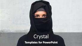  Presentation with woman muslim - Amazing slide deck having religious-and-people-concept-muslim backdrop and a  colored foreground