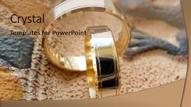  Presentation with wedding rings - Colorful PPT layouts enhanced with  backdrop and a  colored foreground