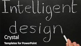  Presentation with evolution - Presentation theme having theory evolution - teacher writing intelligent design background and a black colored foreground