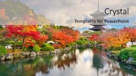  Presentation with kyoto - Audience pleasing PPT theme consisting of kyoto japan at toji pagoda backdrop and a lemonade colored foreground