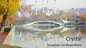  Presentation with youth - PPT theme with culture fall leaves blue - youth park genclik parki background and a light gray colored foreground