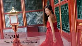  Presentation with china travel - Amazing presentation theme having religious free - beautiful asian model smiling laughing backdrop and a red colored foreground