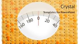  Presentation with health diet - Slides featuring religious free - matzo with weights range isolated background and a yellow colored foreground