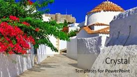  Presentation with ancient greece - Cool new theme with lung - stethoscope and tablets isolated backdrop and a light gray colored foreground