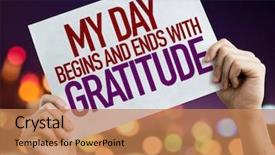  Presentation with night day - Amazing PPT theme having religious humility - my day begins and ends backdrop and a coral colored foreground