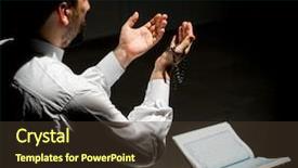  Presentation with muslim - PPT layouts enhanced with religious mercy - muslim man praying for god background and a tawny brown colored foreground