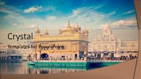  Presentation with sikhism - Cool new PPT theme with religious sikhism - vintage retro hipster style travel backdrop and a coral colored foreground