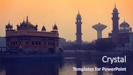  Presentation with sikhism - Amazing slide deck having religious sikhism - vintage retro hipster style travel backdrop and a navy blue colored foreground