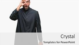  Presentation with catholic ucharist - Presentation theme consisting of religious visioning - adult hispanic catholic priest man background and a  colored foreground