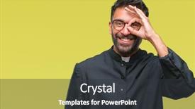  Presentation with catholic ucharist worship jesus - Presentation theme having religious visioning - adult hispanic catholic priest man background and a  colored foreground