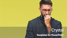  Presentation with stress and anxiety - Amazing theme having religious worry - adult hispanic catholic priest man backdrop and a  colored foreground