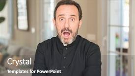  Presentation with christian - Colorful presentation design enhanced with religious worry - christian priest man scared backdrop and a dark gray colored foreground