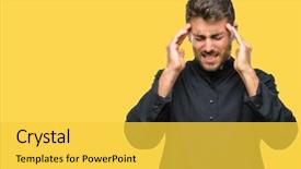  Presentation with palm sunday christian catholic - Presentation theme with religious worry - young catholic christian priest man background and a  colored foreground