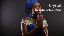  Presentation with african tribe - Beautiful PPT layouts featuring bamboo trees at the botanic garden in highlands mauritius backdrop and a tawny brown colored foreground.