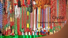  Presentation with kathmandu - Presentation theme featuring religius - handcrafted beads in lockal shop background and a red colored foreground