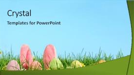  Presentation with hide - Theme enhanced with religous - easter eggs and bunny ears background and a white colored foreground