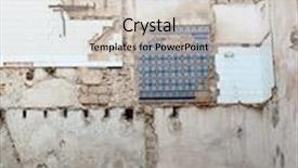  Presentation with tiles - Amazing PPT layouts having remaining wall on a demolished building showing kitchen tiles etc backdrop and a lemonade colored foreground