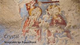  Presentation with orthodox - Slide deck featuring remains-of-an-early-orthodox background and a coral colored foreground