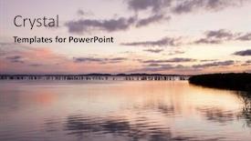  Presentation with wooden - PPT theme with remains-of-wooden-groyne background and a lemonade colored foreground