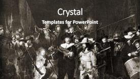  Presentation with reproduction - Amazing slides having rembrandt harmenszoon van rijn night backdrop and a dark gray colored foreground