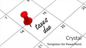  Presentation with taxes - Presentation design enhanced with reminder for taxes being due on april 15th background and a white colored foreground