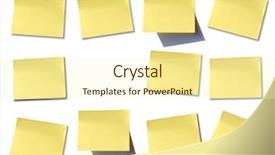  Presentation with corkboard post it - Slides with reminder note - some different post it background and a cream colored foreground