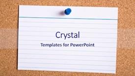  Presentation with blue - Audience pleasing slides consisting of reminder note - white stripped card with blue backdrop and a sky blue colored foreground