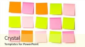  Presentation with note - Amazing PPT theme having reminder notes isolated backdrop and a blonde colored foreground