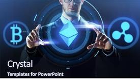  Presentation with remittance - PPT theme with remittance - cryptocurrency financial technology and business background and a wine colored foreground