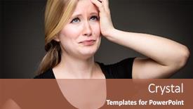  Presentation with emotions - Amazing PPT layouts having remorse-regrets-fear-anxiety-uncertainty backdrop and a coral colored foreground