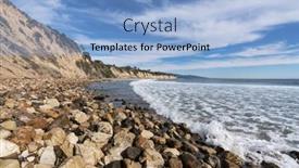  Presentation with remote - Slide deck enhanced with remote-dume-cove-beach background and a light blue colored foreground