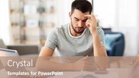  Presentation with remote working - Cool new theme with remote-job-and-business-concept backdrop and a coral colored foreground