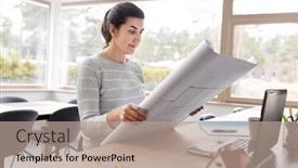  Presentation with remote working - Presentation with remote-job-business-and-people background and a coral colored foreground