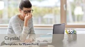  Presentation with computer vision - Beautiful slide set featuring remote-job-business-and-vision backdrop and a light gray colored foreground