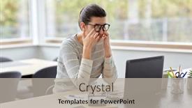  Presentation with computer vision - Presentation enhanced with remote-job-business-and-vision background and a light gray colored foreground