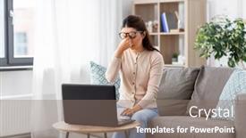  Presentation with computer vision - Beautiful slide deck featuring remote-job-business-and-vision backdrop and a gray colored foreground