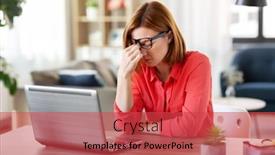  Presentation with remote working - Theme with remote-job-technology-and-people background and a red colored foreground