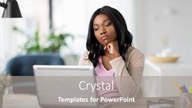  Presentation with remote working - Slides enhanced with remote-job-technology-and-people background and a gray colored foreground