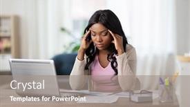  Presentation with remote working - Audience pleasing presentation consisting of remote-job-technology-and-people backdrop and a gray colored foreground