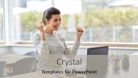  Presentation with remote working - Beautiful slide deck featuring remote-job-technology-and-people backdrop and a light gray colored foreground