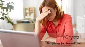  Presentation with remote working - Presentation theme enhanced with remote-job-technology-and-people background and a coral colored foreground