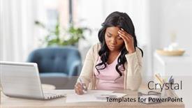  Presentation with remote working - Colorful PPT theme enhanced with remote-job-technology-and-people backdrop and a mint green colored foreground