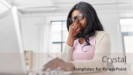  Presentation with remote working - Audience pleasing presentation consisting of remote-job-technology-and-people backdrop and a mint green colored foreground