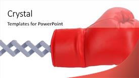  Presentation with extended reality - Slide deck with remote punch by extended boxing background and a pink colored foreground