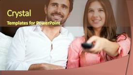  Presentation with catholic couple silhouette of young - PPT layouts having remote sensing - young couple watching tv background and a tawny brown colored foreground