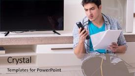  Presentation with black people trying to cross a broken bridge for peace - Slides having remote signal - man trying to fix broken background and a coral colored foreground