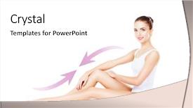  Presentation with nutrition - PPT layouts consisting of removal liposuction healthy life-style background and a  colored foreground