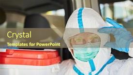  Presentation with organ donation - Beautiful slide deck featuring removal-of-organ-donation backdrop and a coral colored foreground