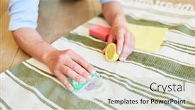  Presentation with red carpet - PPT theme featuring remove-red-wine-stain background and a soft green colored foreground